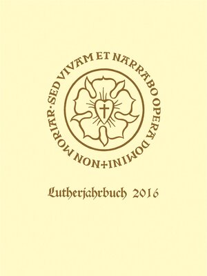 cover image of Lutherjahrbuch 83. Jahrgang 2016
